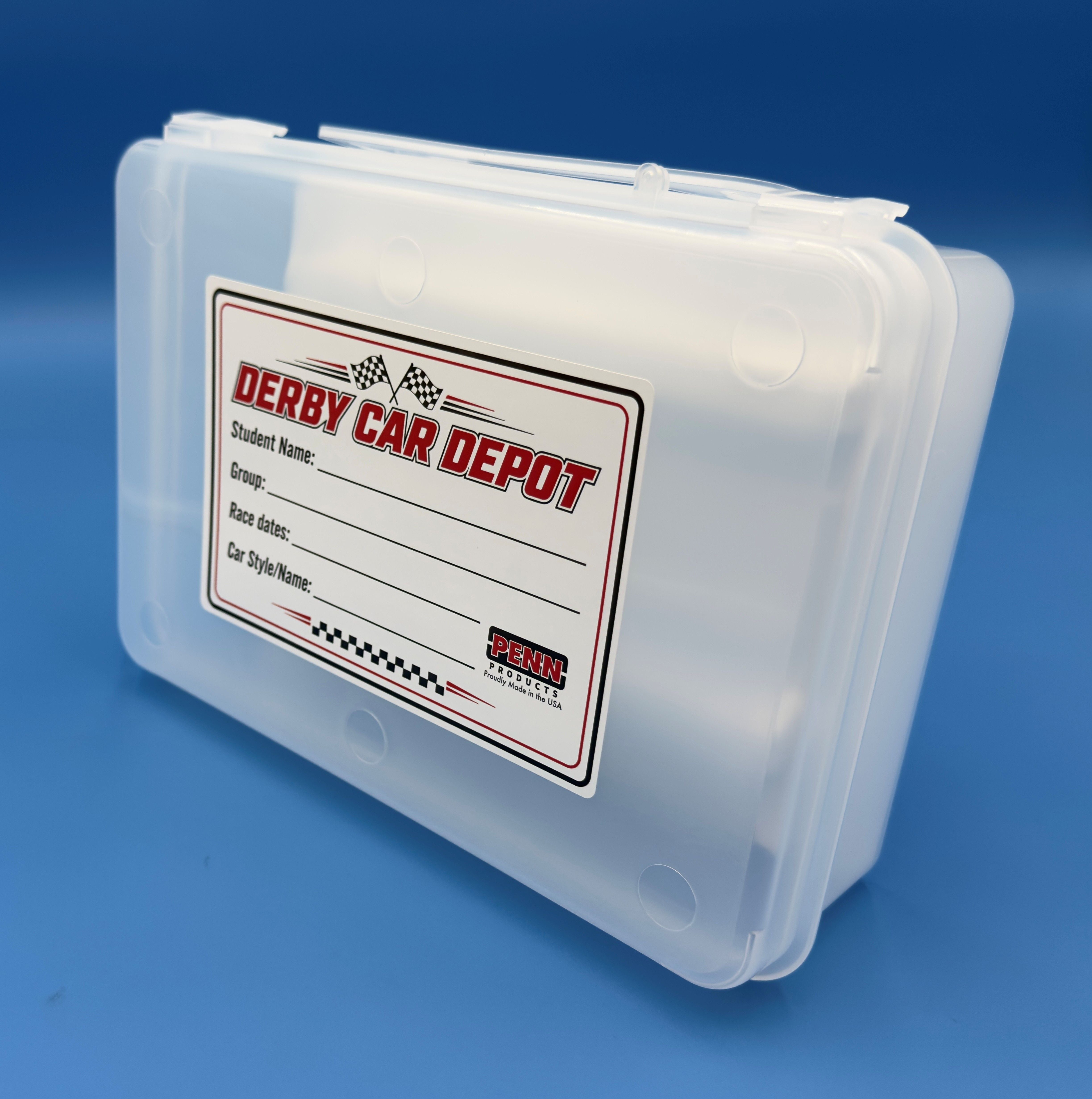Derby Car Depot Case for Pinewood Cars (carton of 6 ea)