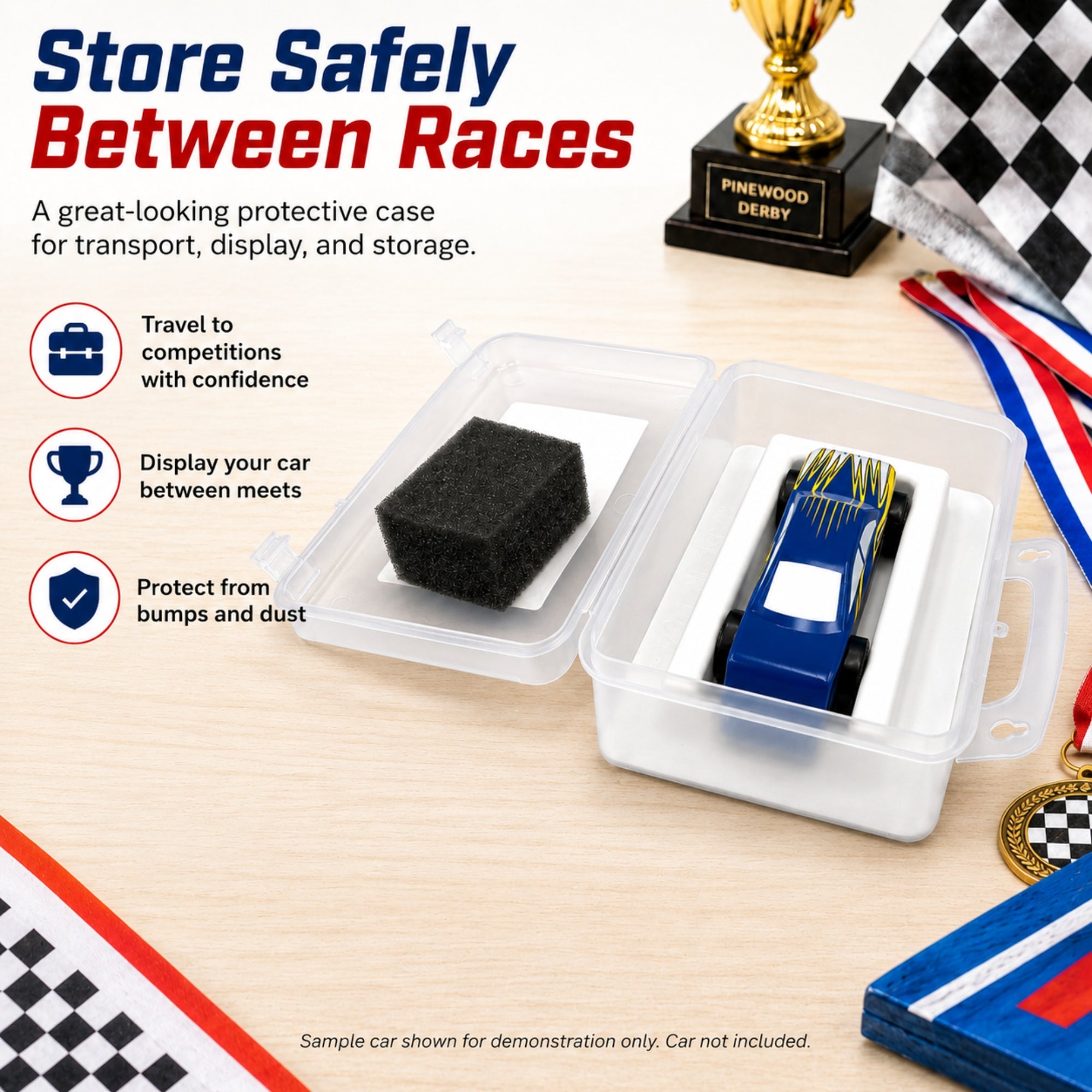 Derby Car Depot Case for Pinewood Cars