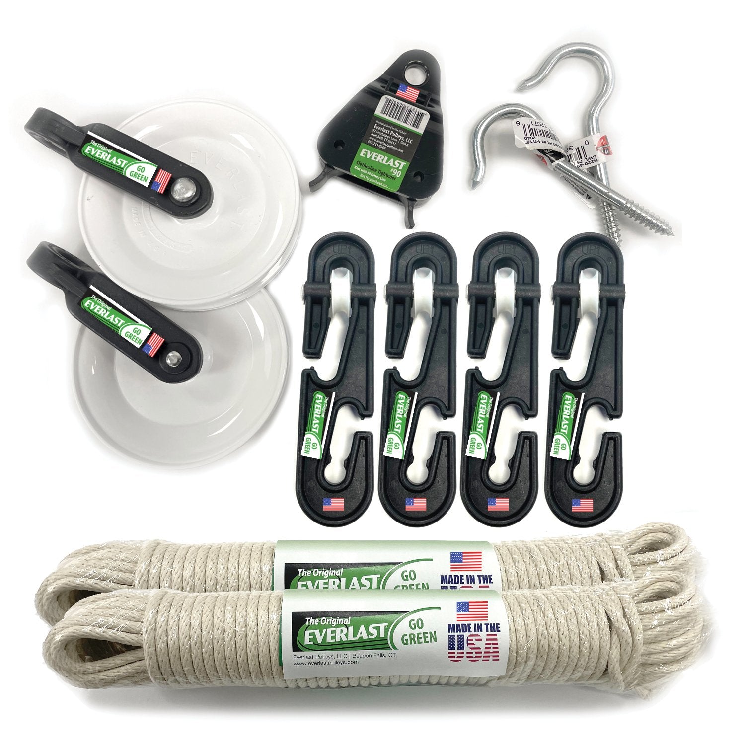 Everlast Clothesline Kit Large Complete contents view 1