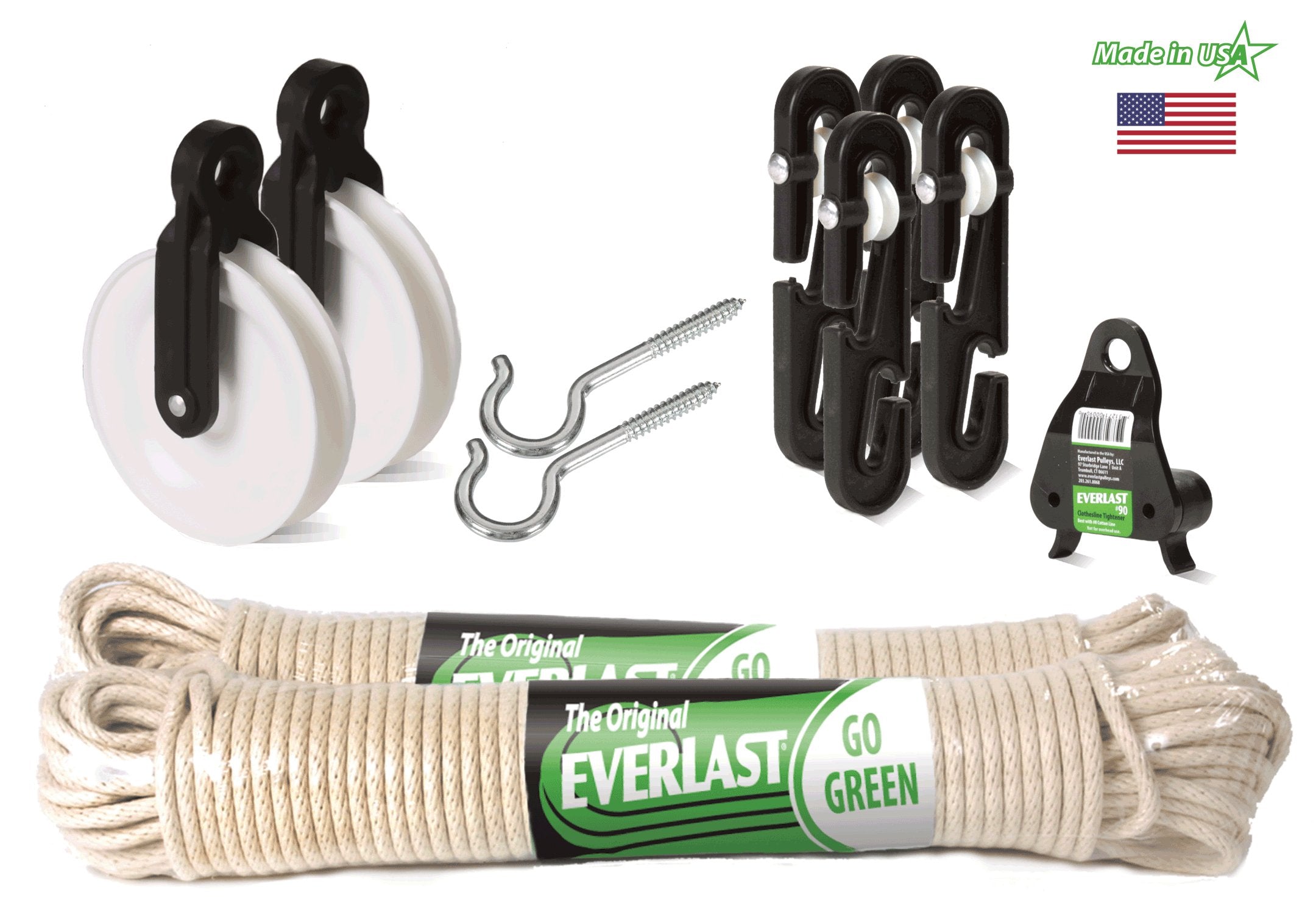 Everlast Clothesline Kit Large Complete contents view 2