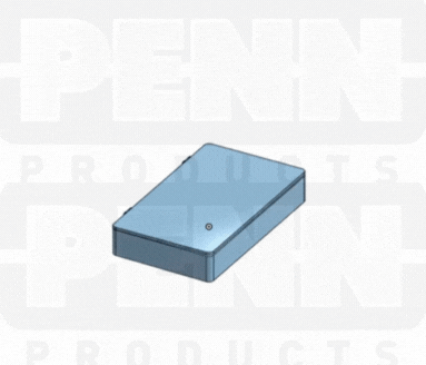 D55 Case, 1 Bay, Clear Impact-Protected Copolymer (carton of 32 ea)