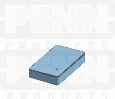 D55 Case, 12 Bays, Clear Impact-Protected Copolymer (carton of 32 ea)