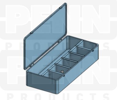 D54 Case, 7 Bays, Clear Impact-Protected Copolymer (carton of 36 ea)